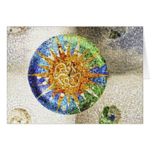 Park Guell-mosaikkort Hälsningskort