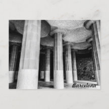 Park Güell of Antonio Gaudi in Barcelona bnw-foto