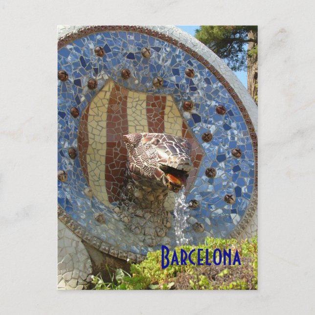 Park Guell Vykort (Framsida)