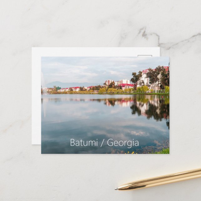 Park i Batumi Vykort (Fram/Back In Situ)