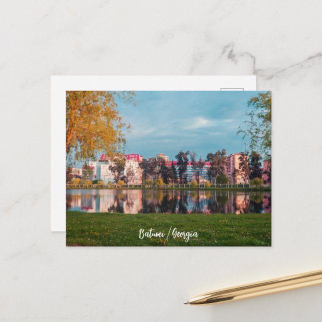 Park i Batumi Vykort (Fram/Back In Situ)