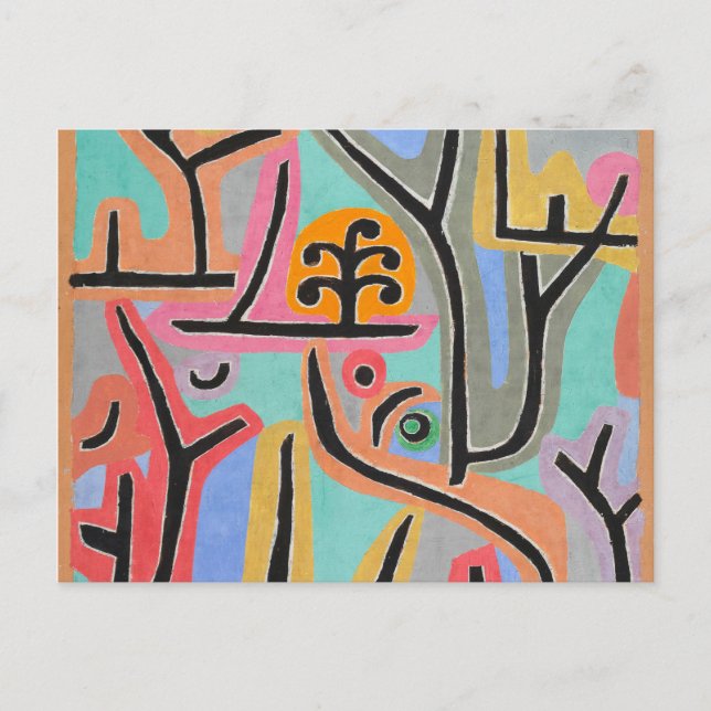 Park nära Lu av Paul Klee Vykort (Framsida)