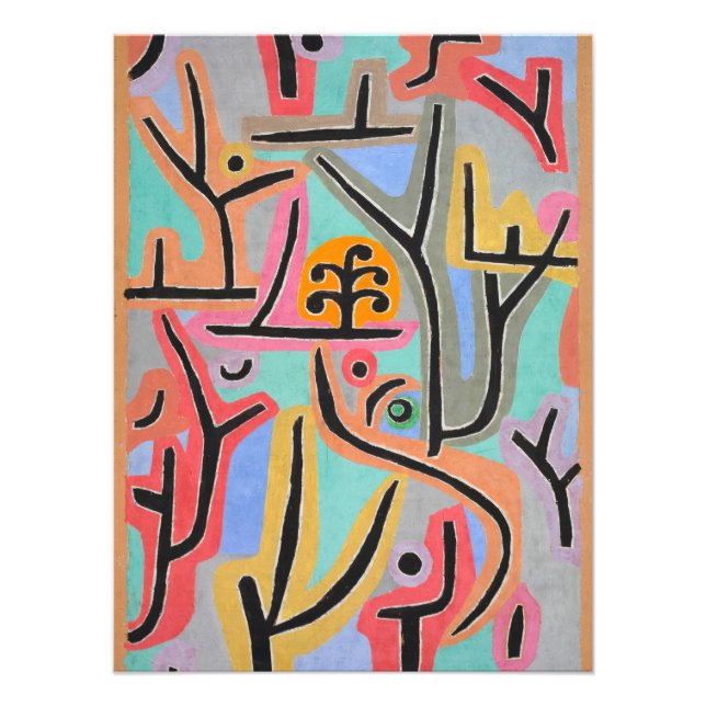 Park nära Lu Paul Klee Fototryck (Framsidan)