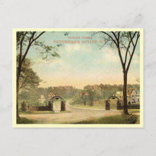 Park, Nutley, New jersey Vintage Vykort
