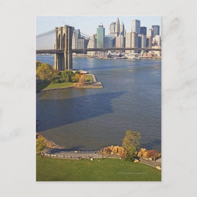 Park och Cityscape Vykort (Framsida)