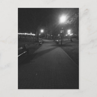 Park på natten vykort