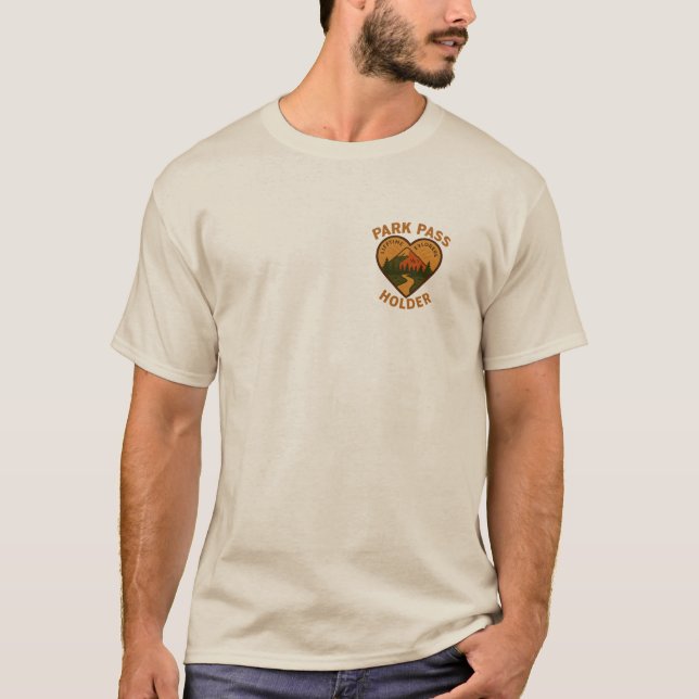 Park Pass-innehavare Herr Premium T Shirt (Framsida)