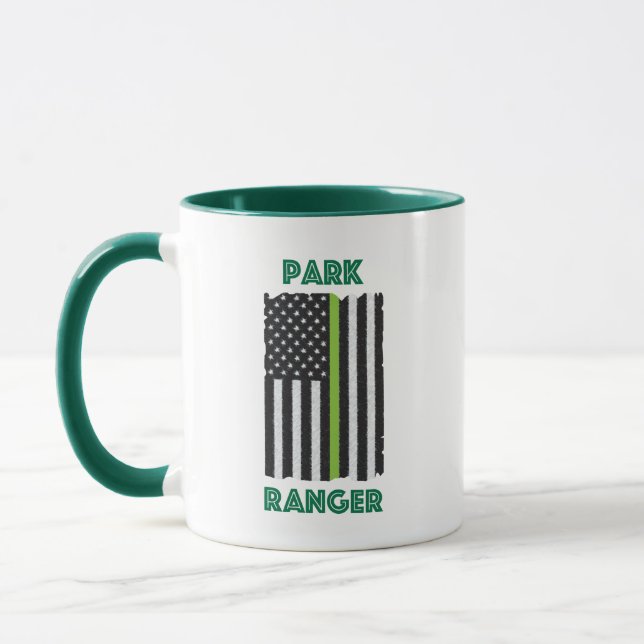 Park Ranger Flag Mug Mugg (Vänster)