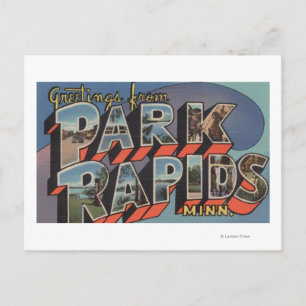 Park Rapids, Minnesota - Large Brev Scenes Vykort