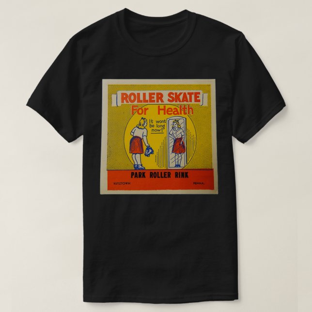 Park Roller Rink Kutztown Pennsylvania Skating T Shirt (Design framsida)
