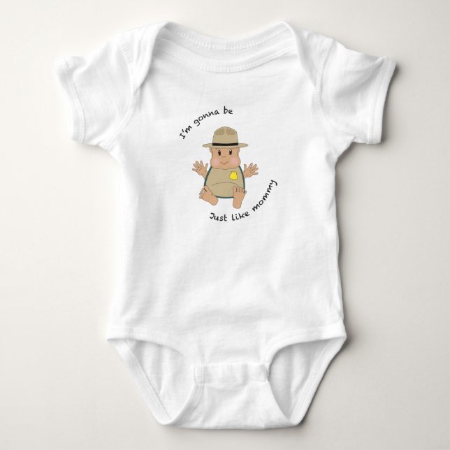 Park skogsvaktare mamma t-shirt (Framsida)