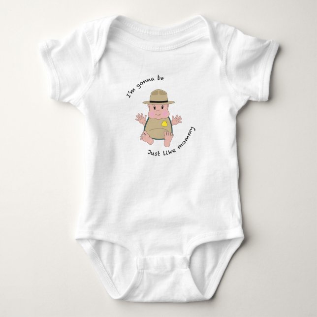 Park skogsvaktare mamma t-shirt (Framsida)