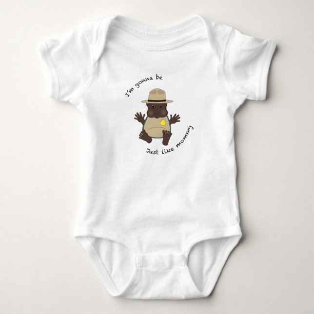 Park skogsvaktare mamma tee shirt (Framsida)