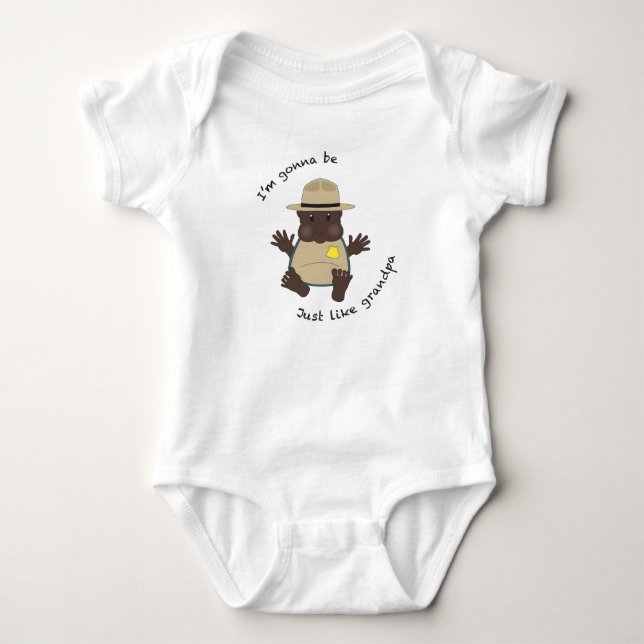 Park skogsvaktare morpa tee shirt (Framsida)