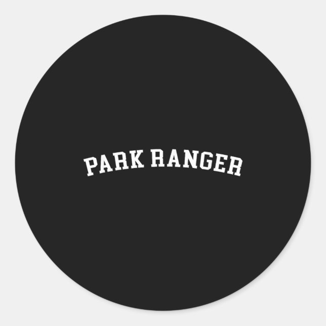 Park Skogsvaktare Runt Klistermärke (Framsida)