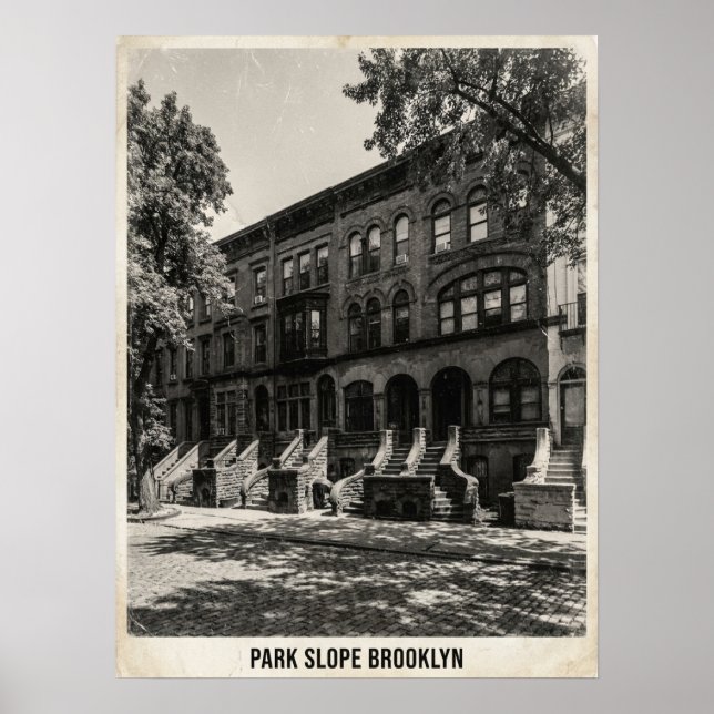 Park Slope Brooklyn New York Poster (Framsidan)