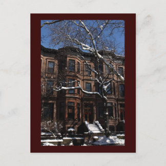 Park Slope, Brooklyn, NY Brownstone Vykort