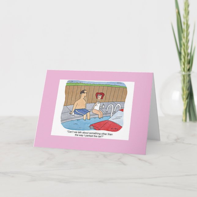 Park the car Valentine Day Card Helgkort (Framsida)