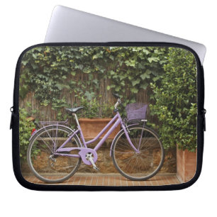 Parkad cykel, Pienza, Italien, Toscana Laptop Fodral