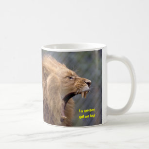 Parkad lejon! kaffemugg