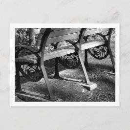 Parkbänk med Ginkgo-design: Tokyo Vykort