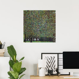 Parken av Gustav Klimt, Vintage Art Nouveau Poster