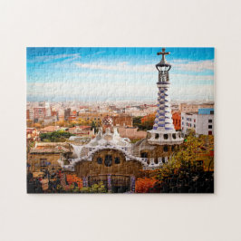 Parken Güell Gaudí Barcelona Pussel