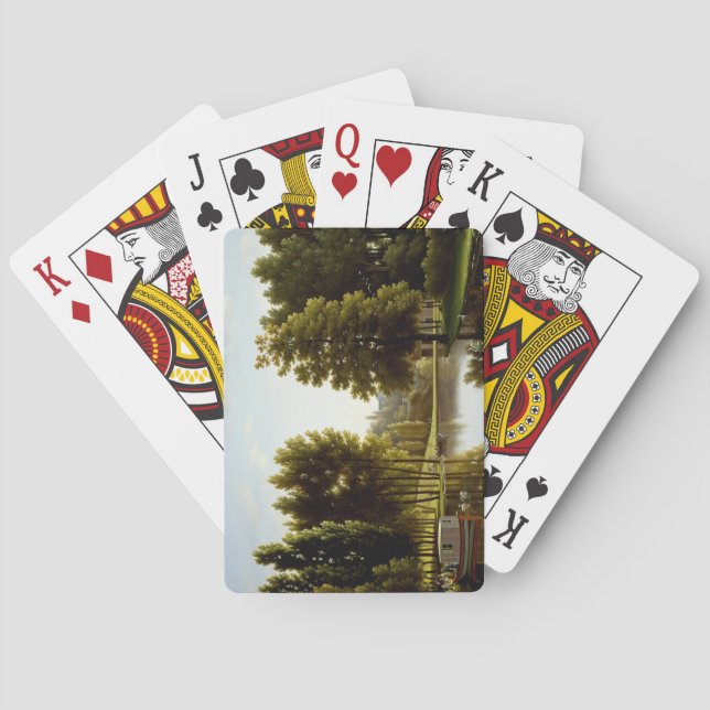 Parken i Mortefontaine (av Bidaud) Casinokort (Baksidan)