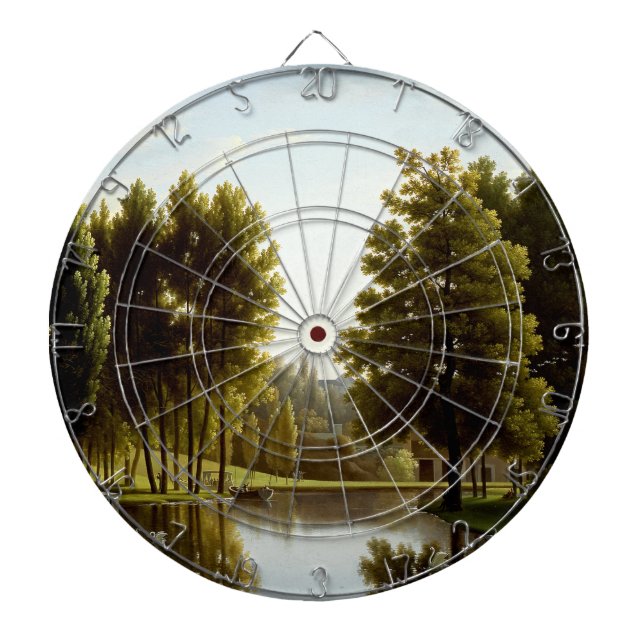 Parken i Mortefontaine (av Bidaud) Darttavla (Framsidan)