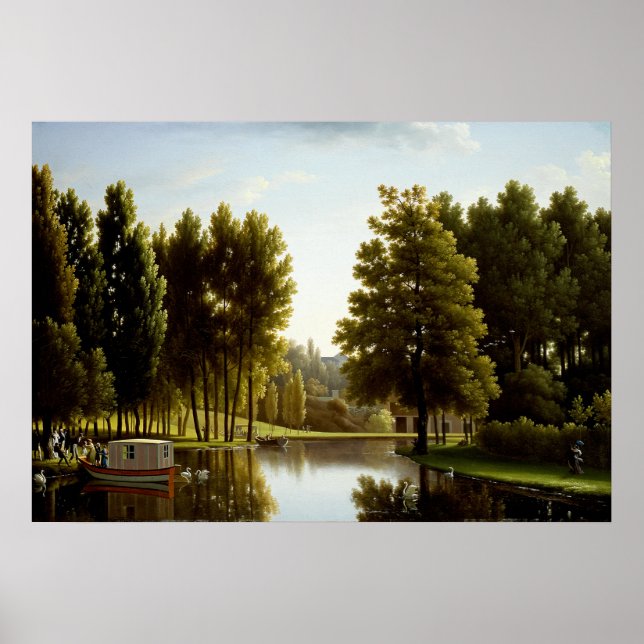 Parken i Mortefontaine (av Bidaud) Poster (Framsidan)