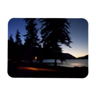 Parken Sjö Crescent Olympic nationalpark Magnet