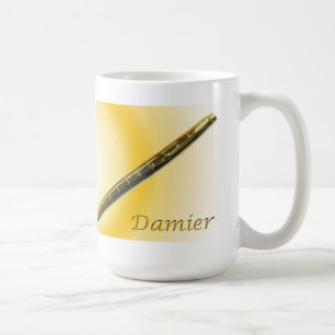 Parker 75 Damier reservoarpennasamlare mugg