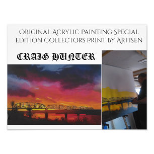 Parker Arizona tåg bridge Fototryck