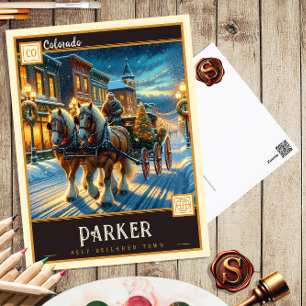 Parker, Colorado Postkort för Vintage Vykort