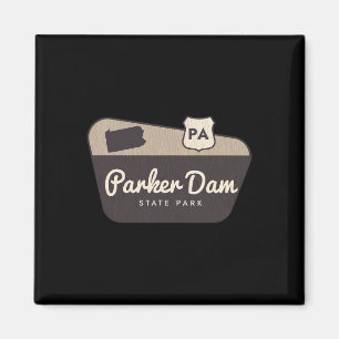 Parker Dam State Park Pennsylvania Välkomstskylt T Magnet