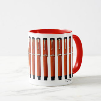 Parker Duofold Big Red Fontän Pens Mugg