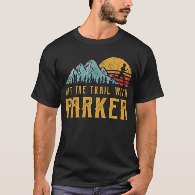 PARKER-familjen som körs - Slå spåret med PARKER T Shirt (Framsida)