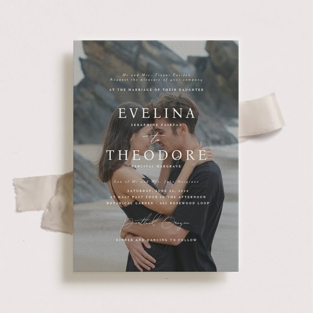Parker - formell inbjudan till fotobröllop (Skapare uppladdad)