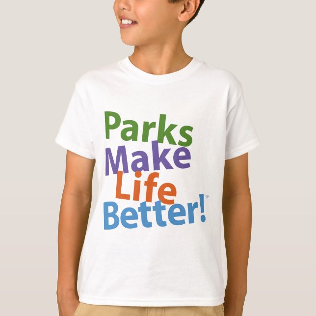 Parker gör liv bättre! Officiell logotyp Tee (Framsida)