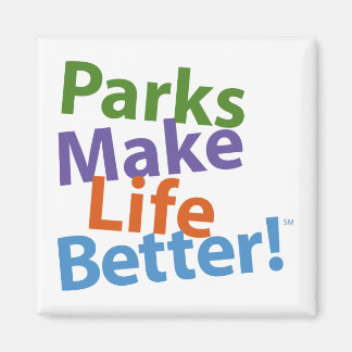 Parker gör livet bättre! Officiellens Logotyp Magnet