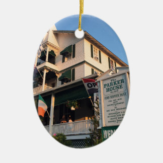 Parker hus julgransprydnad keramik