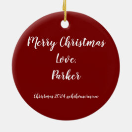 Parker Jul Ornament 2024