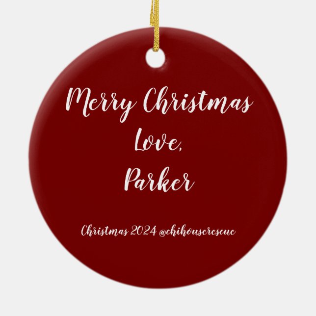 Parker Jul Ornament 2024 (Baksidan)