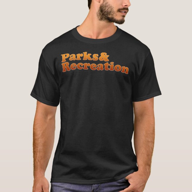 Parker och Rec Retro Logotyp Classic T-Shirt (Framsida)