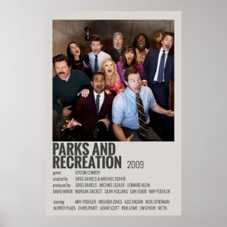 Parker och rekreationsminimalister poster