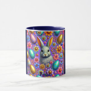 PARKER ~ PÅSKHARE Eggs Flowers ~ Mugg