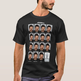 Parker & Recretion Många Ansikte av Ron Premium T Shirt