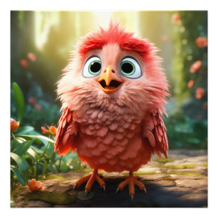 Parker - Röda kardinalChicken Fototryck