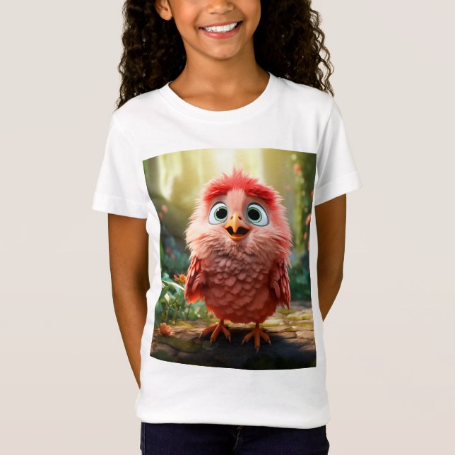 Parker - Röda kardinalChicken T Shirt (Framsida)