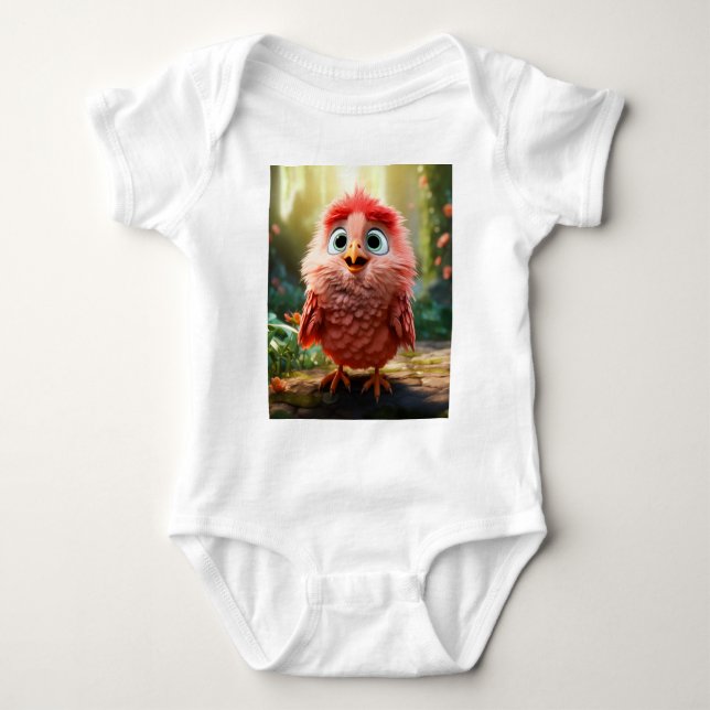 Parker - Röda kardinalChicken T Shirt (Framsida)